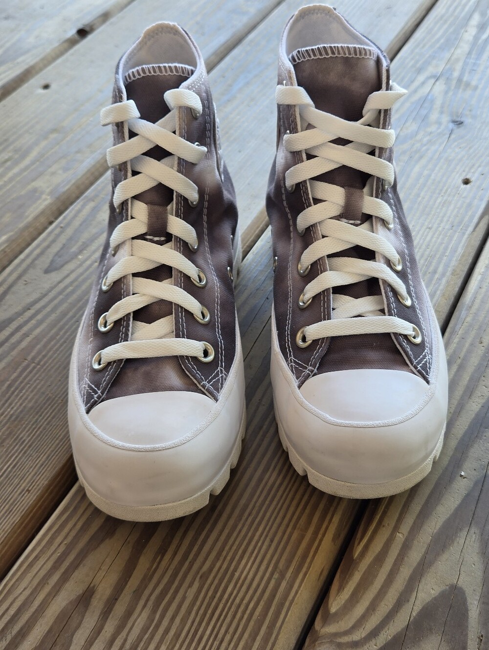 Converse Chuck Taylor All Star Lugged High Top "Storm Wind" Cloud Wash 6.5